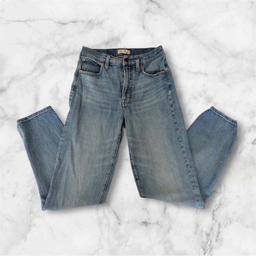 Madewell Perfect Vintage Crop Jeans 27T Tall Clymer Wash High Rise Straight Leg